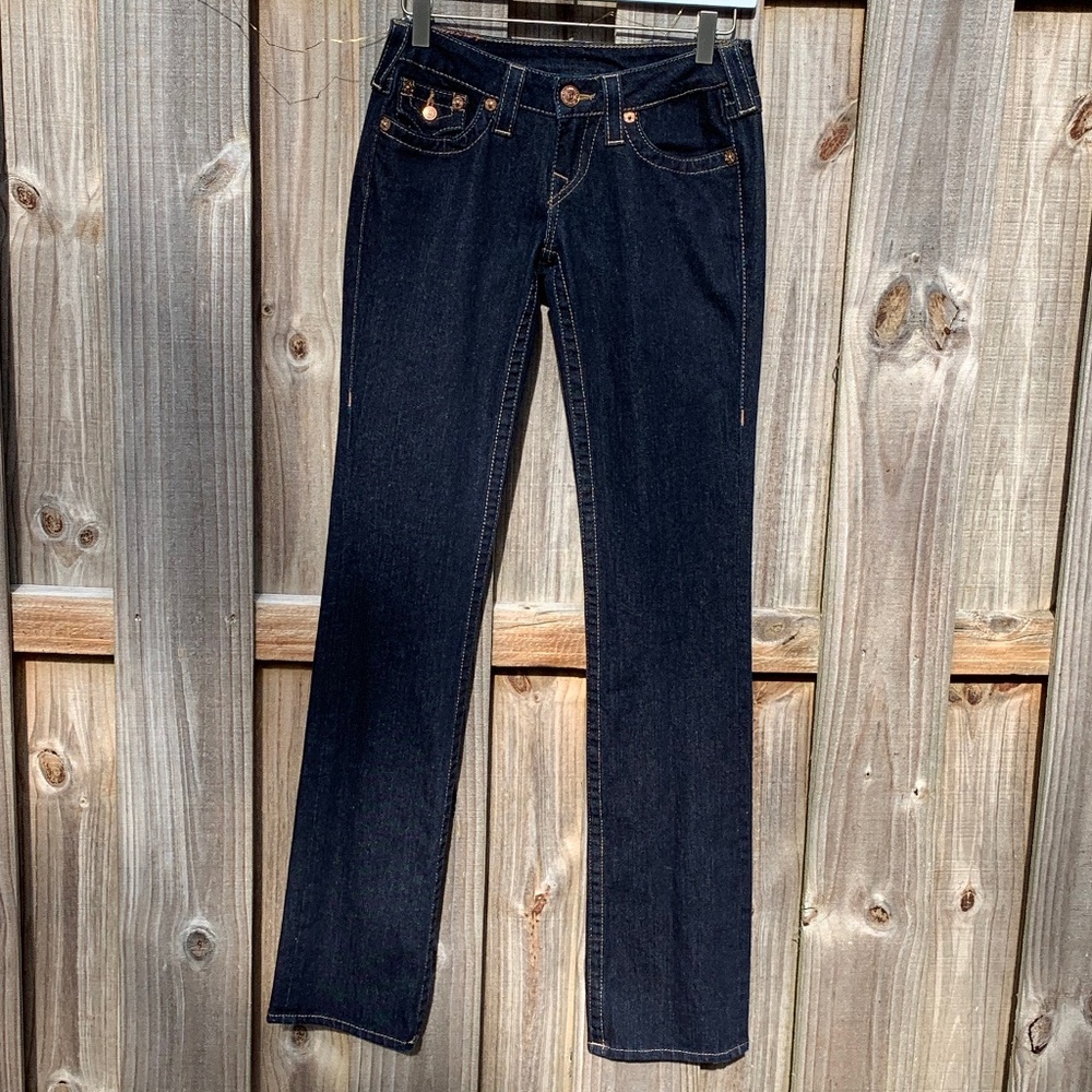 TRUE RELIGION BILLY LOW-RISE STRAIGHT JEAN | SIZE 26